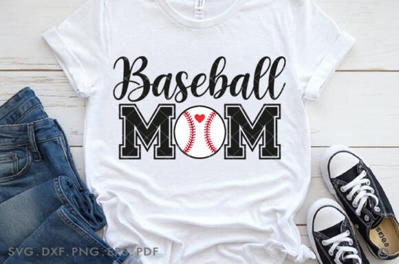 Baseball Mom Svg, Mom Svg, Baseball Mom Graphics and Crafts