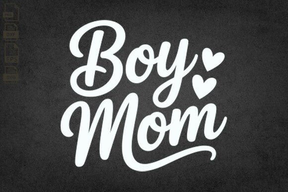 Boy Mom SVG, Mama Heart SVG, Silhouette Graphics and Crafts Review