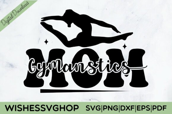 Gymanstics Mom SVG PNG Free