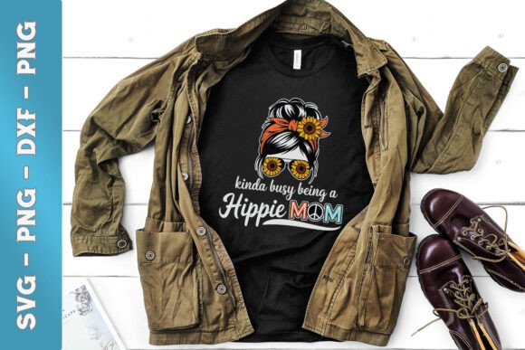 Kinda Busy Being a Hippy Mom SVG Graphics and Crafts Review