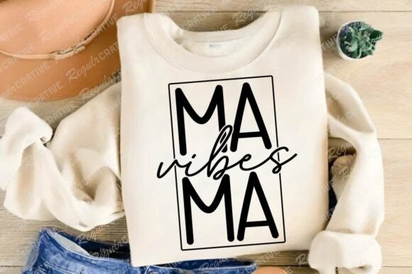 Mama Vibes SVG Design, Mom Svg Design