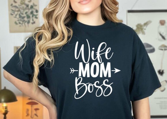 Mom Wife Boss SVG PNG, Mom SVG, Mom Vibe Graphics & Crafts Review