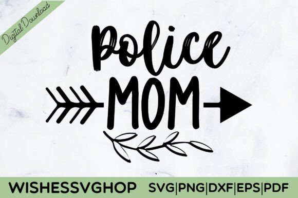 Police Mom SVG PNG Free: Graphics and Crafts for Blog Design