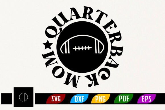 Quarterback Mom Svg Design Graphics for Crafts