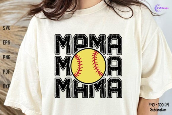 Softball Mama Gift Shirt SVG PNG Mom SVG Review