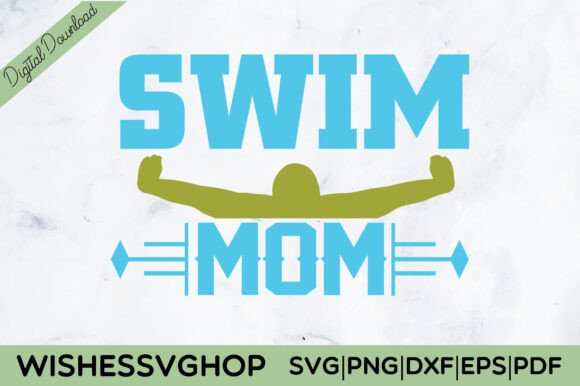 SWIM MOM SVG PNG Graphics and Crafts Review